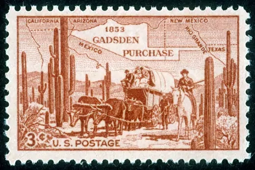 A 1953 stamp commemorating the Gadsden Purchase. The Granger Collection, New York