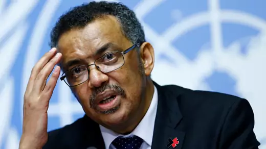 WHO Director-General-Elect Tedros Adhanom Ghebreyesus attends a news conference at the United Nations in Geneva, Switzerland.