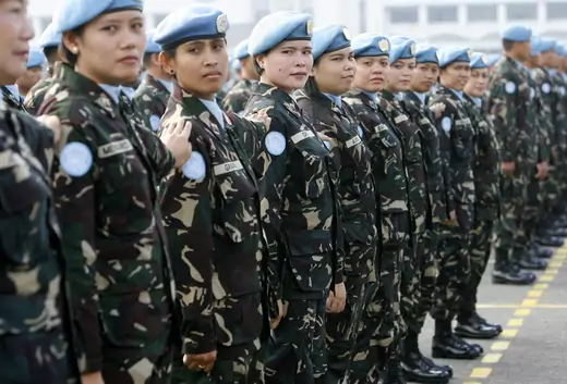 Female Philippine peacekeeping force