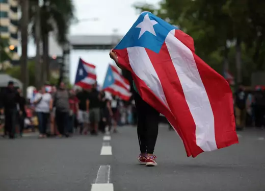Puerto Rico anti-austerity protestors