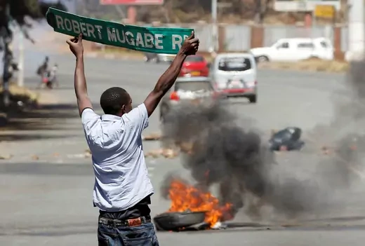 Zimbabwe protest Mugabe