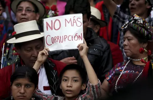CICIG Guatemala corruption protest
