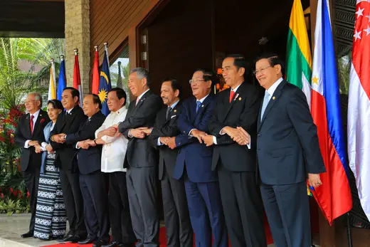 Southeast Asian leaders meet at the thirtieth ASEAN Summit in Manila in April 2017.