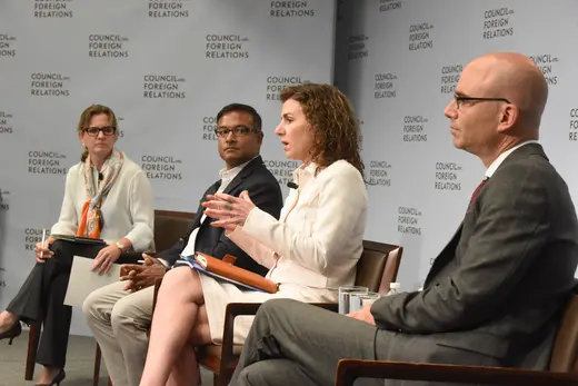 NPR Counterterrorism Correspondent Dina Temple-Raston speaks with Sophos Next Gen Endpoint Chief Strategist Anup Ghosh, Liberty Group Ventures President and Managing Partner Kiersten Todt, and Ira A. Lipman Chair in Emerging Technologies and National Security and Director of the Digital and Cyberspace Policy Program Adam Segal about the United States’ vulnerability to cyberattacks.