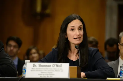 Nelson and David Rockefeller Senior Fellow for Latin America Studies and Director of the Civil Society, Markets, and Democracy Program Shannon K. O’Neil testifies on Venezuela before the Senate Committee on Foreign Relations.