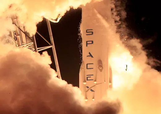 A remodeled SpaceX Falcon 9 rocket lifts off at the Cape Canaveral Air Force Station carrying satellites owned by Orbcomm, a New Jersey-based communications company, satellites owned by Orbcomm, in Cape Canaveral, Florida, December 21, 2015. 