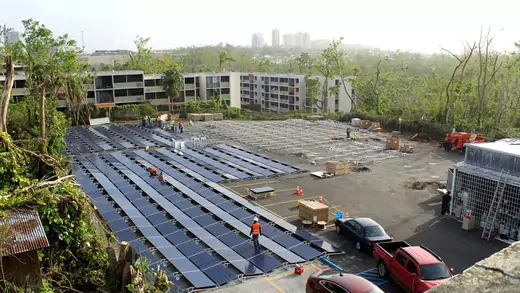 Tesla installs solar power at children's hospital in San Juan, Puerto Rico