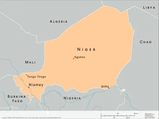 Map of Niger