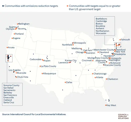 Communities working hard to reduce emissions