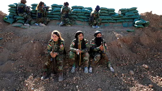 Iranian-Kurdish female fighters 