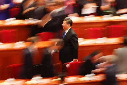 Chinese President Xi Jinping leaves after the opening session of the Chinese People's Political Consultative Conference (CPPCC) at the Great Hall of the People in Beijing, China March 3, 2018. 