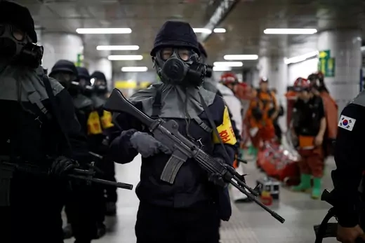 South Korea anti-terror drill 