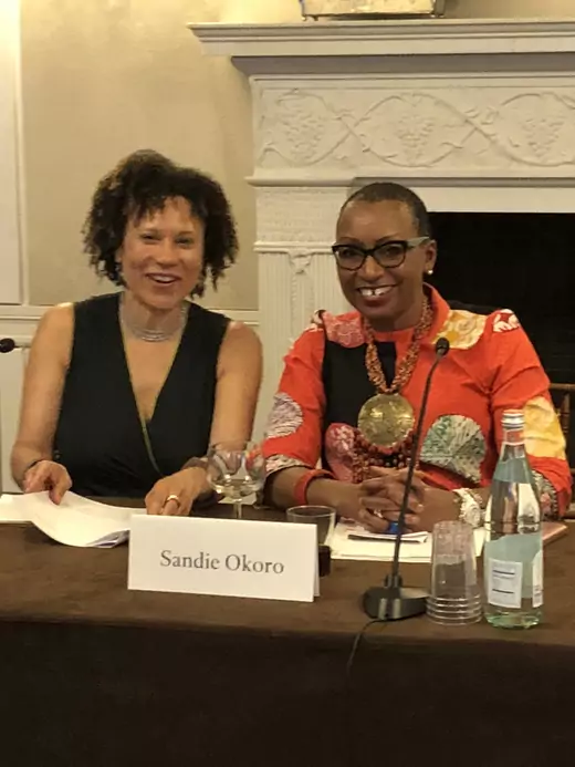CFR Adjunct Senior Fellow Catherine Powell with World Bank General Counsel Sandie Okoro.