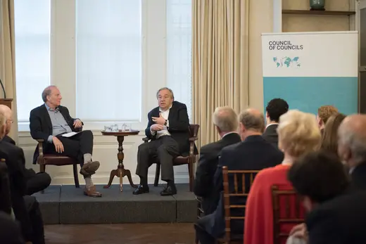 Haass and Guterres at CoC conference