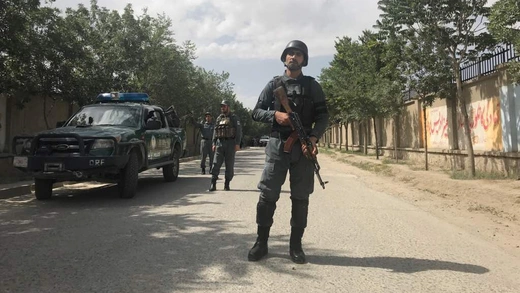 Afghan policeman in Kabul, Afghanistan