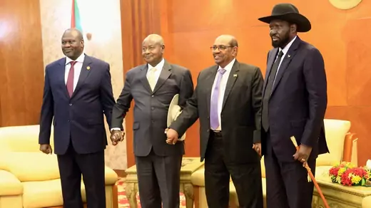 South-Sudan-al-Bashir-Museveni-Kiir-Machar
