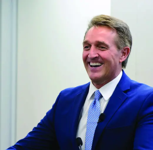 Senator Jeff Flake (R-AZ) speaks to Council members about the future of bipartisanship in Congress and the steps needed to advance the foreign policy agenda of the United States.