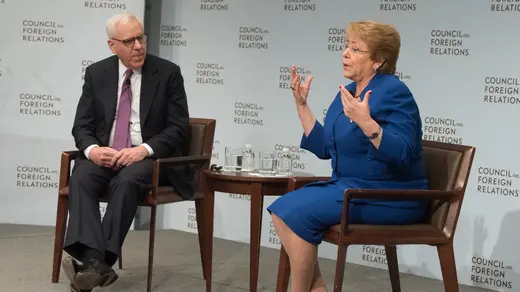CFR Chairman David M. Rubenstein and President of Chile Michelle Bachelet discuss the importance of Chile’s regional integration in South America.
