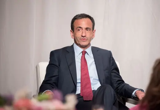 Mary and David Boies Senior Fellow in U.S. Foreign Policy Philip H. Gordon speaks to attendees of the Boies Chair Investiture Dinner.
