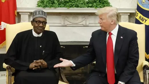 Nigeria-Trump-Buhari-Lifeless-Meeting