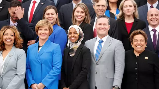 Incoming newly elected members of the U.S. House of Representatives on Capitol Hill in Washington, U.S., November 14, 2018. 