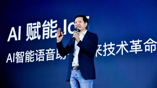 Xiaomi's founder and CEO, Lei Jun, speaks on artificial intelligence in Beijing, China.