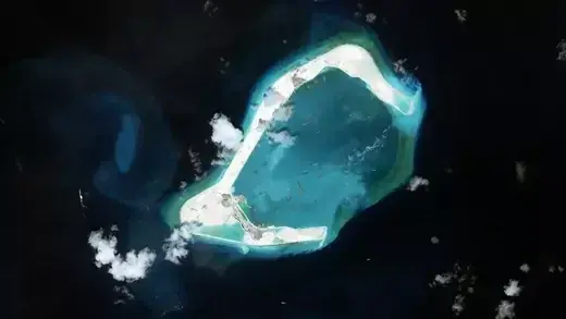 China develops land on Subi Reef in the Northern Spratly islands, June 2015. 