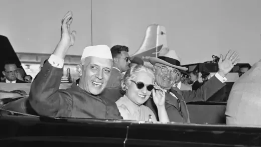 Nehru visits India