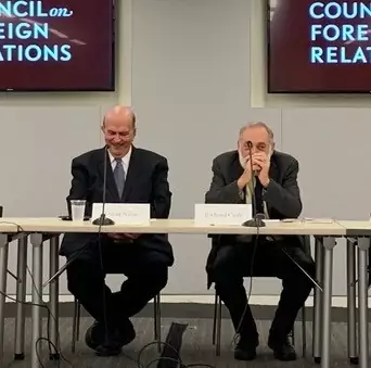 Dr. David Nalin and Dr. Richard Cash at the Council on Foreign Relations
