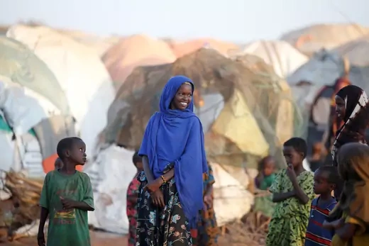 A girl in Dollow, Somalia.