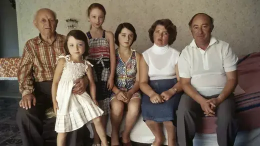 A Soviet Jewish refugee family in Moldova due to receive a U.S. immigration visa in 1979. 