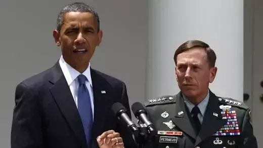 U.S. President Barack Obama announces that Gen. David Petraeus will replace Gen. Stanley McChrystal as his top commander in Afghanistan.