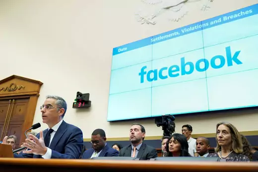 David Marcus, CEO of Facebook’s Calibra, testifies to the House Financial Services Committee hearing on "Examining Facebook's Proposed Cryptocurrency and Its Impact on Consumers, Investors, and the American Financial System" on Capitol Hill in Washington, U.S., July 17, 2019.