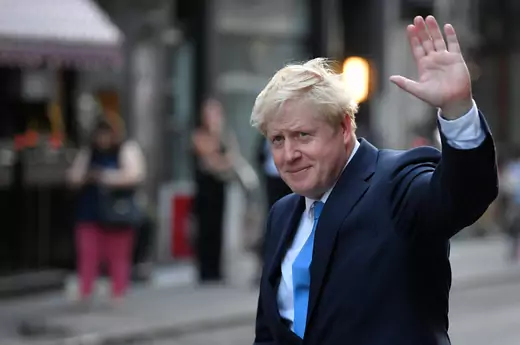 British Prime Minister Boris Johnson in central London.