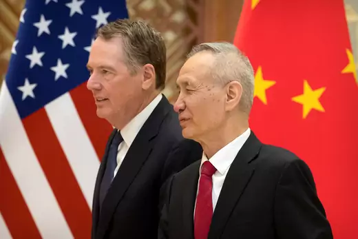U.S. Trade Representative Robert Lighthizer and Chinese Vice Premier Liu 
