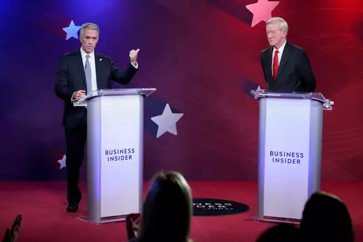 President Trump's Republican contenders debate each other in New York on September 24. 