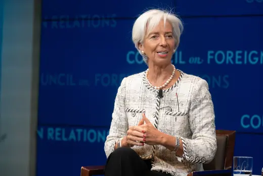 Managing Director of the International Monetary Fund Christine Lagarde.