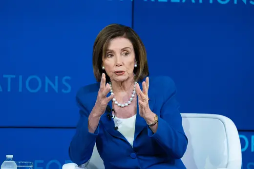 Speaker of the U.S. House of Representatives Nancy Pelosi at the National Conference in New York.