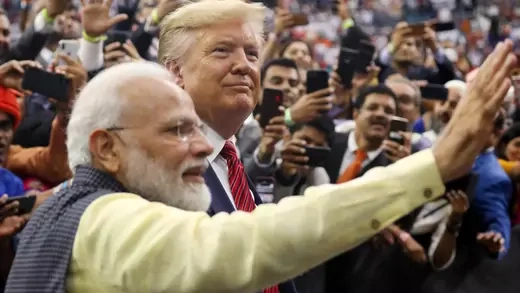 Trump and Modi at Howdy Modi