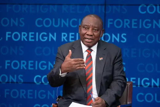President of South Africa Cyril Ramaphosa discusses his administration’s domestic and international agendas.