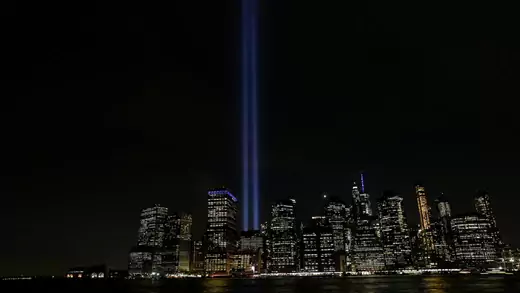 Tribute of Light installation in Manhattan