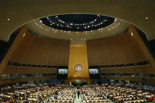 United Nations General Assembly at the U.N. headquarters in New York