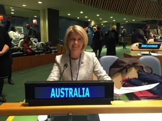 Ambassador Stott Despoja represents Australia at the UN. 