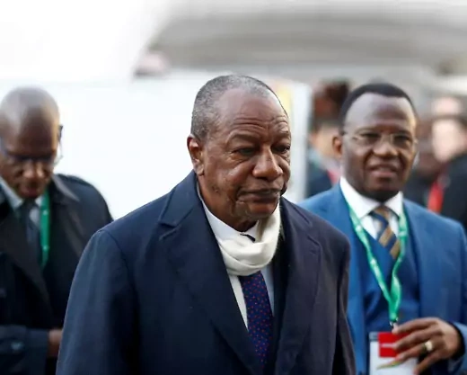  Guinea's President Alpha Conde arrives at the UK-Africa Investment Summit in London, Britain January 20, 2020.