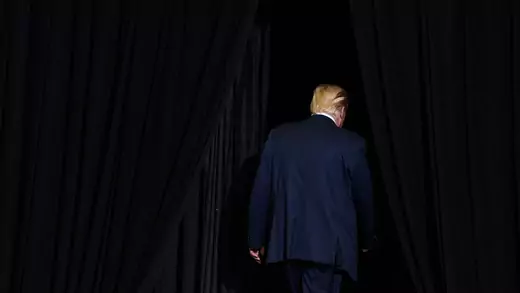 Trump walks away