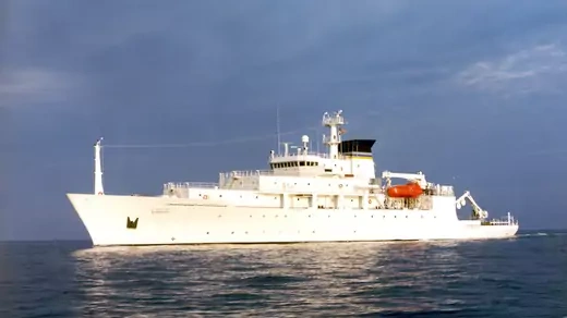 The USNS Bowditch was gathering scientific data in the South China Sea when a Chinese ship stole its underwater drone.