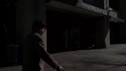A person walks past the J. Edgar Hoover FBI Building in Washington, U.S.