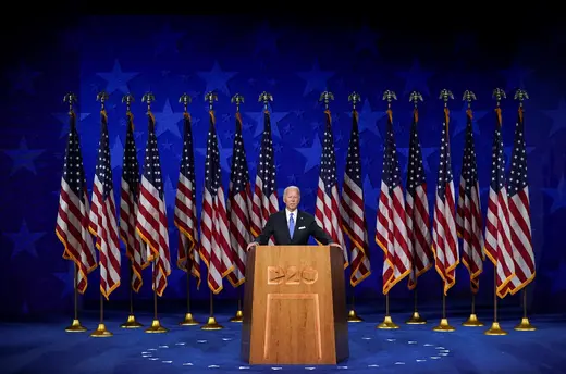 Former U.S. Vice President Joe Biden accepts the 2020 Democratic presidential nomination.