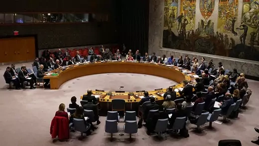 UNSC members meet at UN headquarters
