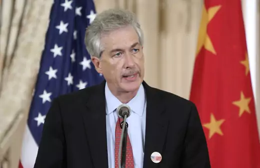 Then-U.S. Deputy Secretary of State William Burns makes remarks at a session of the U.S.-China Strategic and Economic Dialogue at the State Department in Washington July 11, 2013.